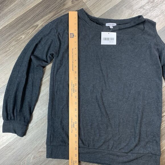 WHITE BIRCH Ladies' Small OVERSIZED KNIT TOP Gray - Picture 5 of 8